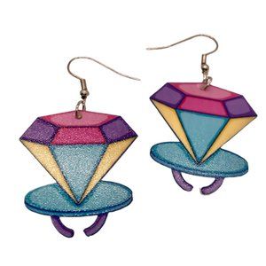 Colorful Geometric Earrings